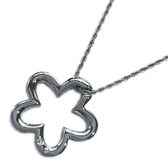 Auth SWAROVSKI - Silver White Hardware Swarovski Crystal Necklace - Picture 2 of 4